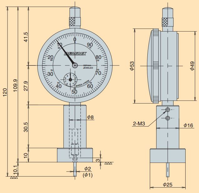 Đồng hồ đo sâu Peacock T Series