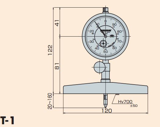 Đồng hồ đo sâu Peacock T Series T-2 18 Đồng hồ đo sâu Peacock T Series