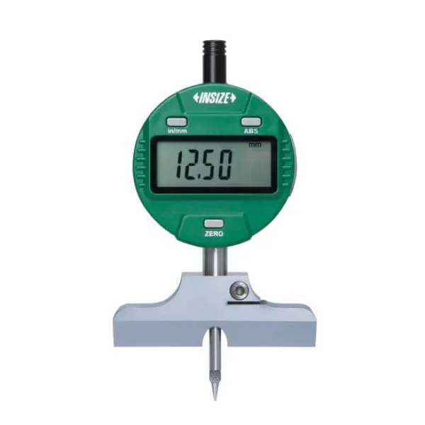 Đồng hồ đo độ sâu với đế dạng lưỡi dao 60° Insize 2143