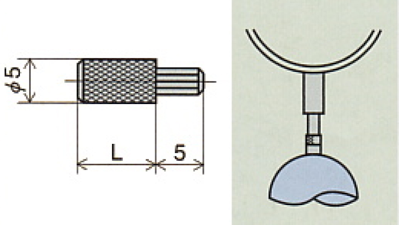 Đầu dò cho đồng hồ so Peacock XS-205 2 Đồng hồ đo chiều cao ren Insize 2232