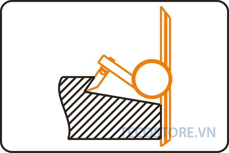 Đo góc chi tiết không giao nhau