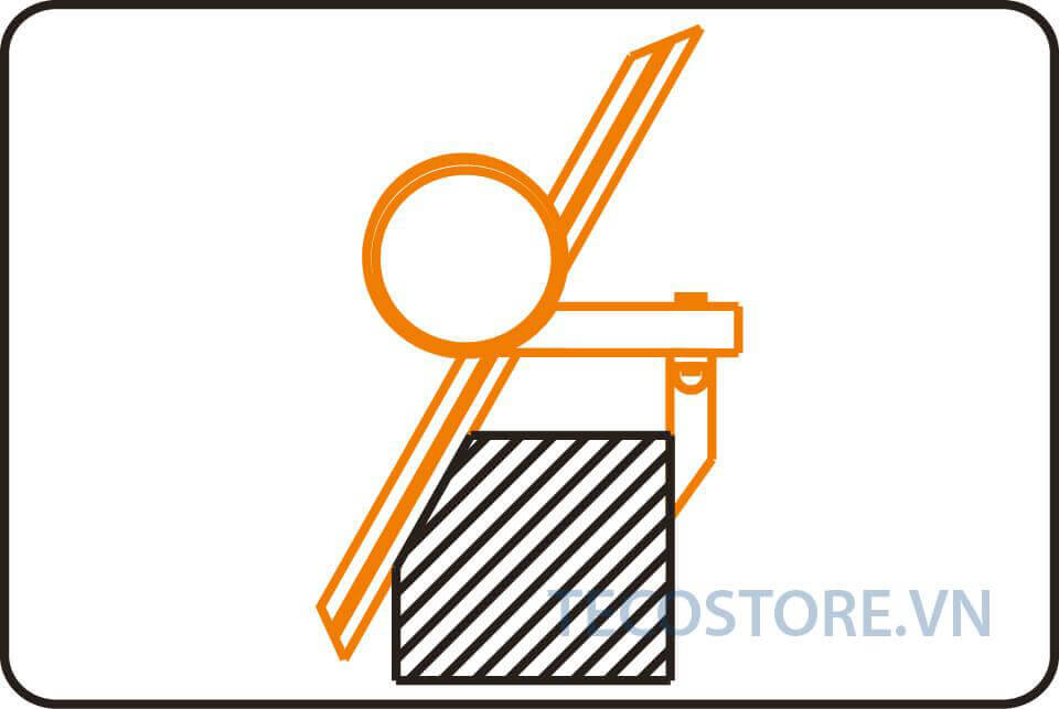 Đo góc chi tiết không giao nhau