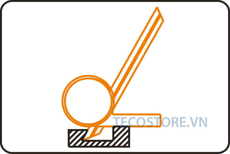 Đo góc chéo trong của chi tiết