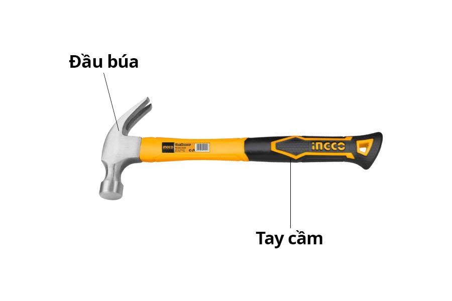 Cấu tạo của búa đinh INGCO phổ biến Cấu tạo của búa đinh INGCO phổ biến