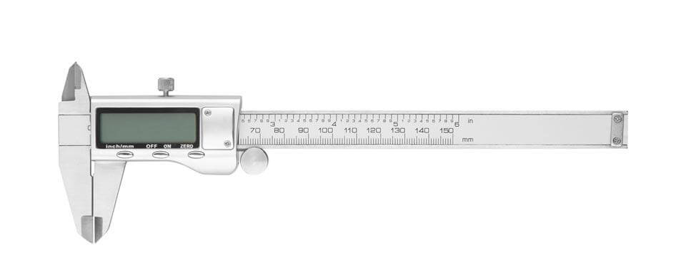 Thước cặp điện tử sử dụng một màn hình LCD hiển thị kết quả đo Thước cặp điện tử sử dụng một màn hình LCD hiển thị kết quả đo