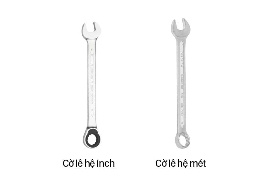 Cờ lê hệ inch và cờ lê hệ mét Cờ lê hệ inch và cờ lê hệ mét