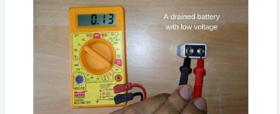 Pin cạn kiệt có mức điện áp thấp Pin cạn kiệt có mức điện áp thấp