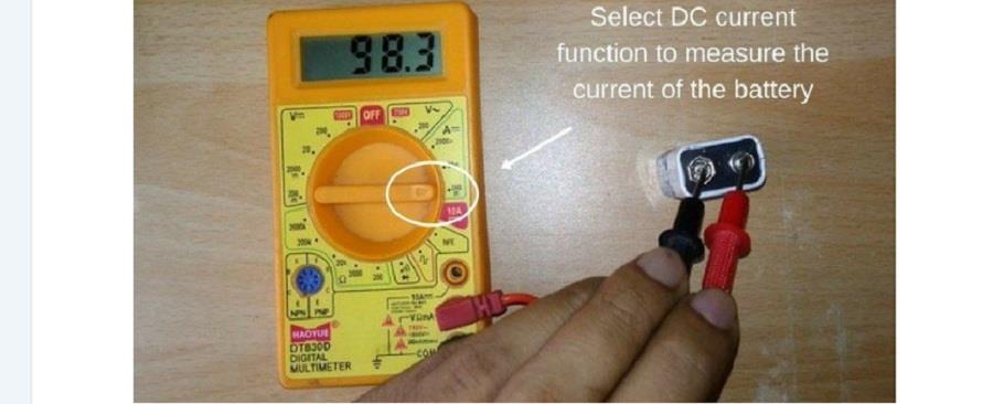 Đo amps pin bằng đồng hồ vạn năng Đo amps pin bằng đồng hồ vạn năng