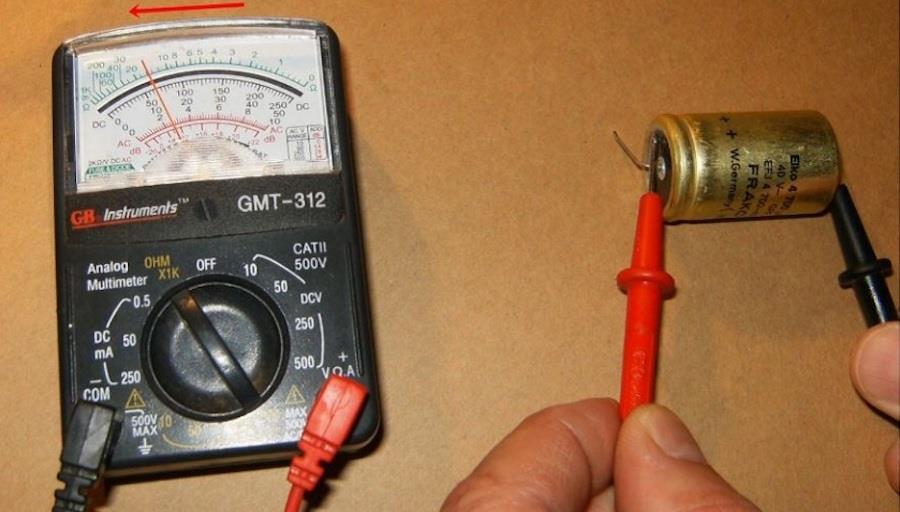 Đo tụ bằng đồng hồ kim