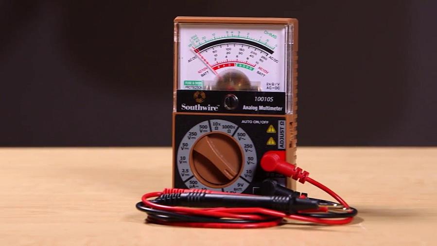 Đồng hồ vạn năng kim dễ dàng xác định giá trị dòng điện 1 chiều Đồng hồ vạn năng kim dễ dàng xác định giá trị dòng điện 1 chiều