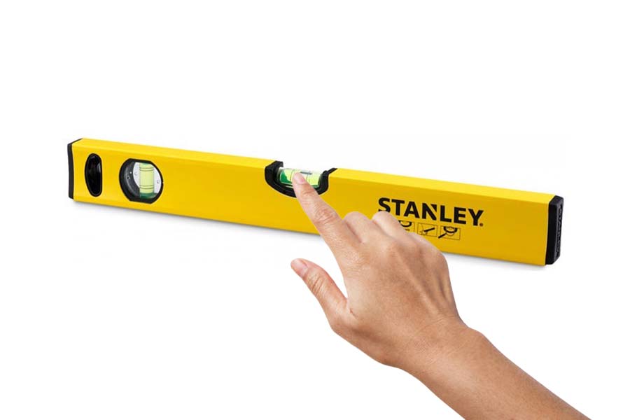 Bọt thủy trên thước thủy Stanley