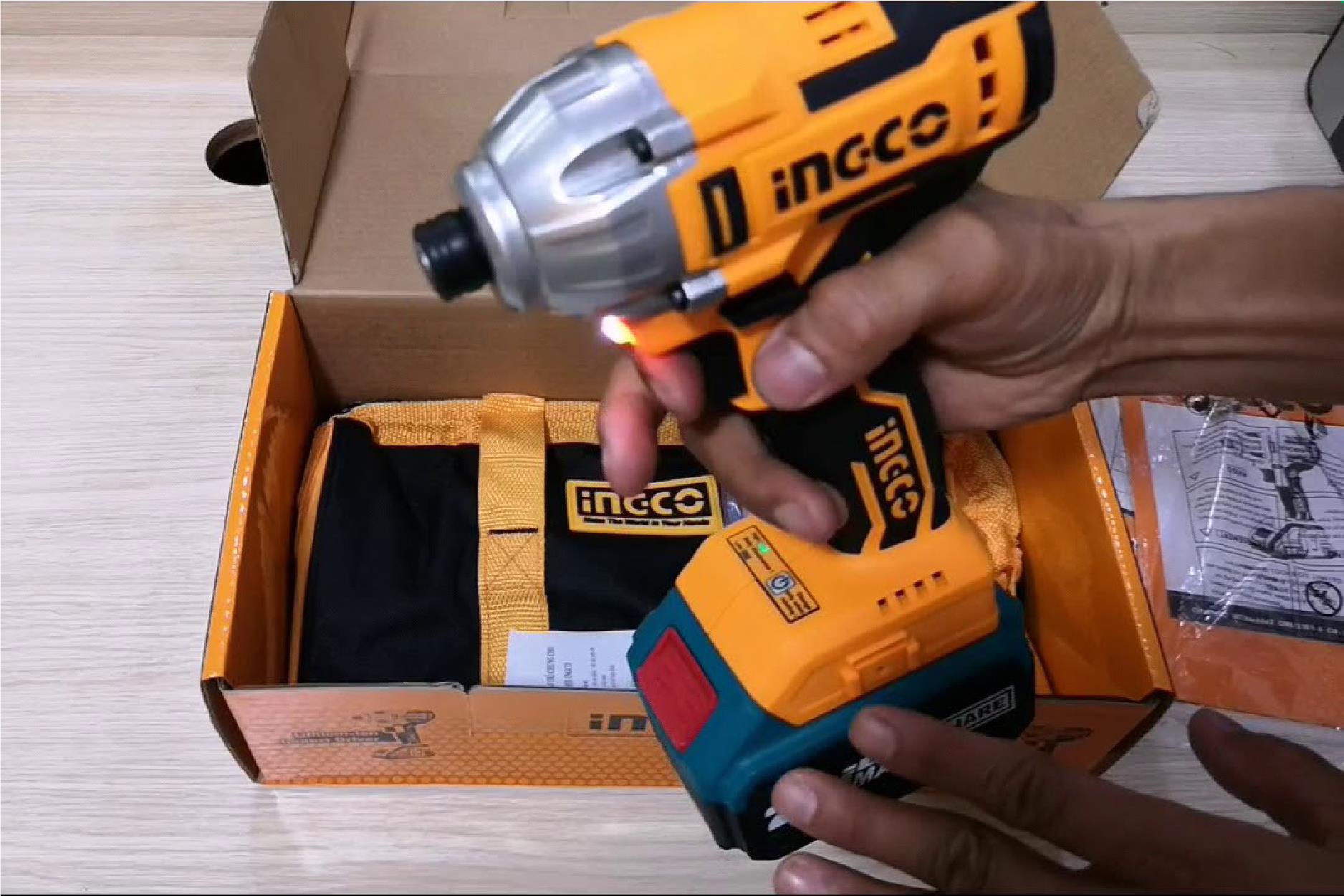 Cách sử dụng máy khoan pin bắt vít INGCO