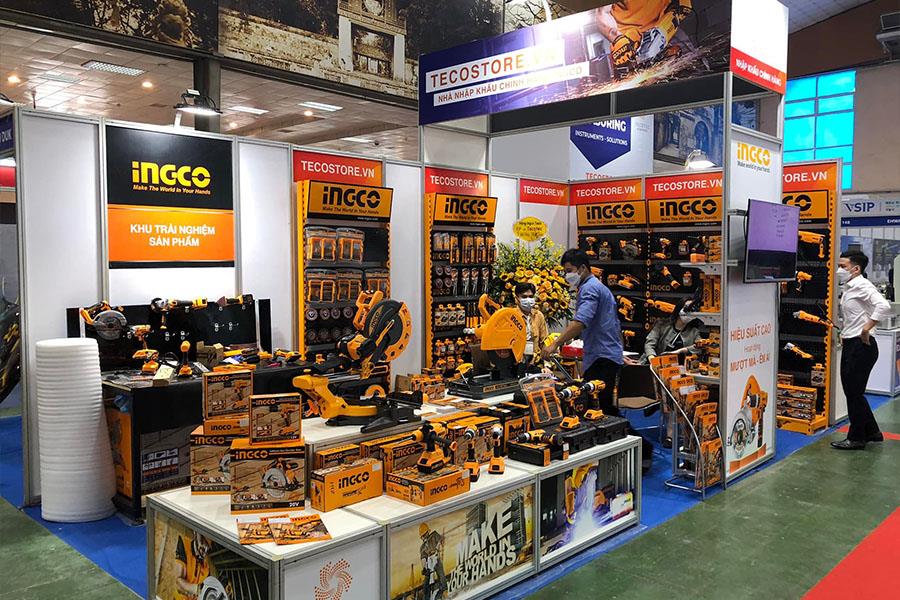 Toàn cảnh gian hàng INGCO x Tecostore