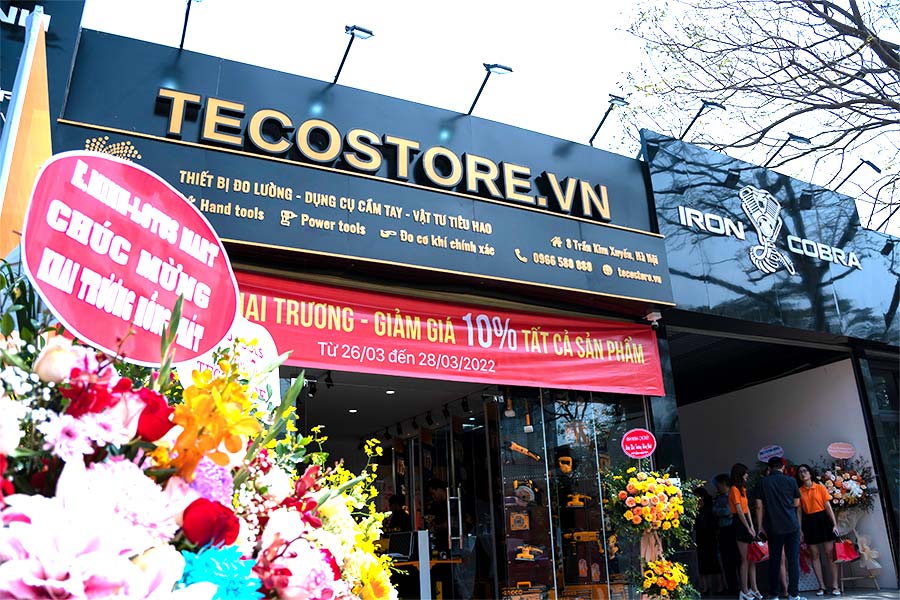 Toàn cảnh showroom Tecostore tại số 8 Trần Kim Xuyến