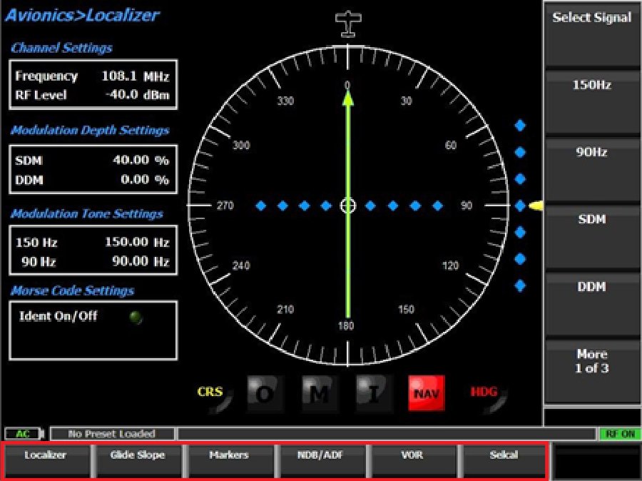 Các tính năng cho chế độ kiểm tra điện tử hàng không