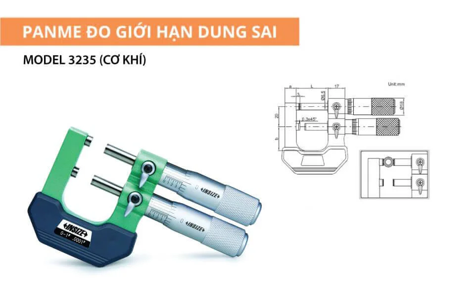 Panme đo giới hạn dung sai Panme đo giới hạn dung sai