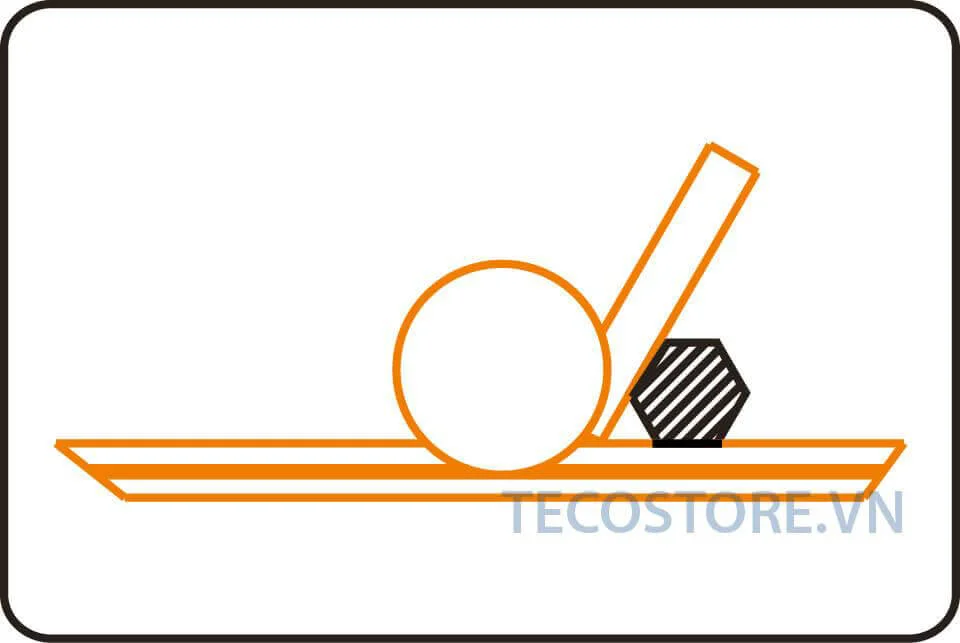 Đo góc của chi tiết lục giác 