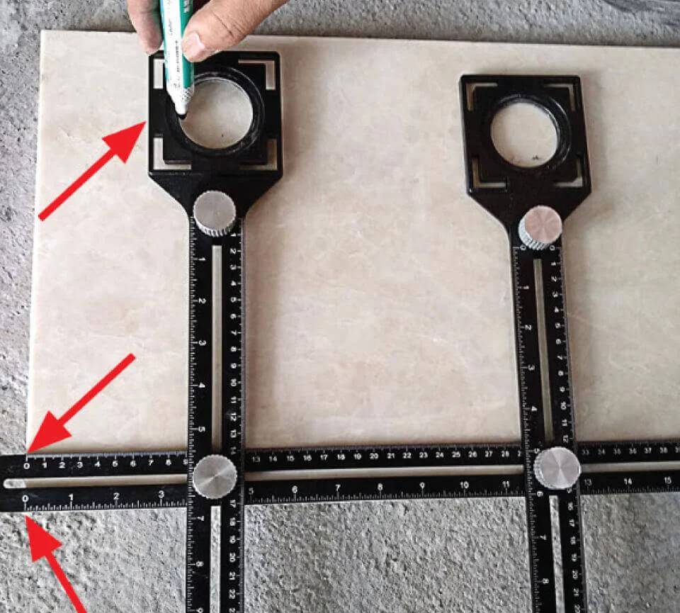 Thước đo góc cắt gạch