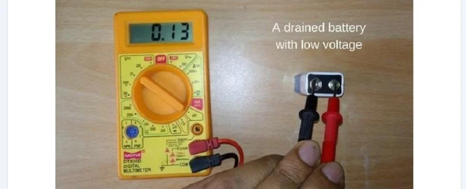 Pin cạn kiệt có mức điện áp thấp