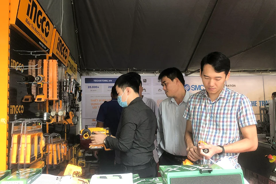 Gian hàng của TECOTEC Group sẵn sàng đón tiếp Quý khách