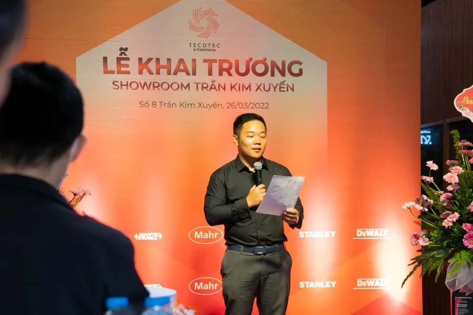 Đại diện Tecostore phát biểu khai mạc