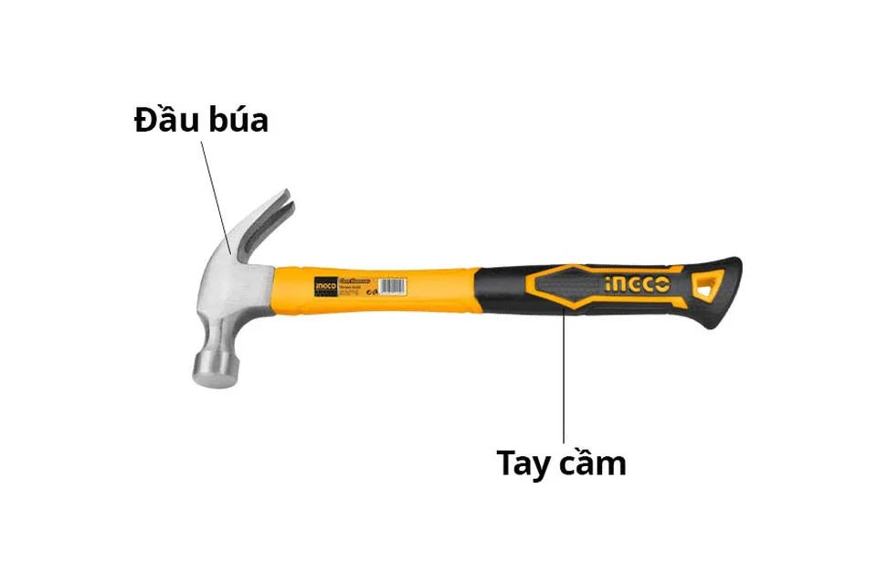 Cấu tạo của búa đinh INGCO phổ biến