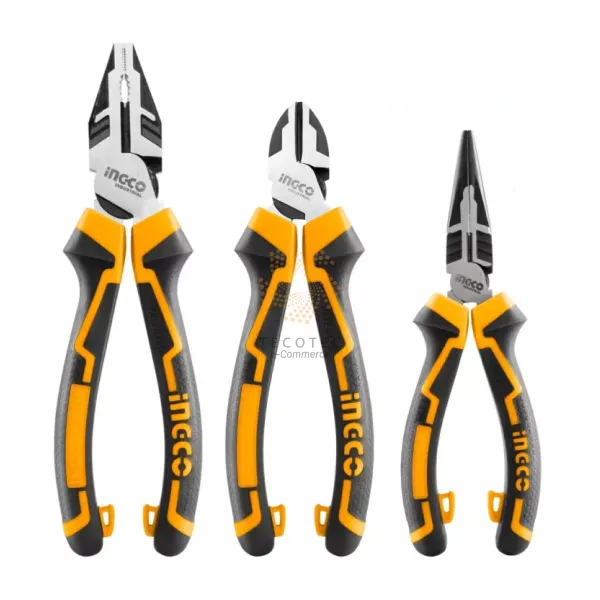 Bộ 3 kìm răng, cắt và nhọn cao cấp INGCO HKHLPS2831