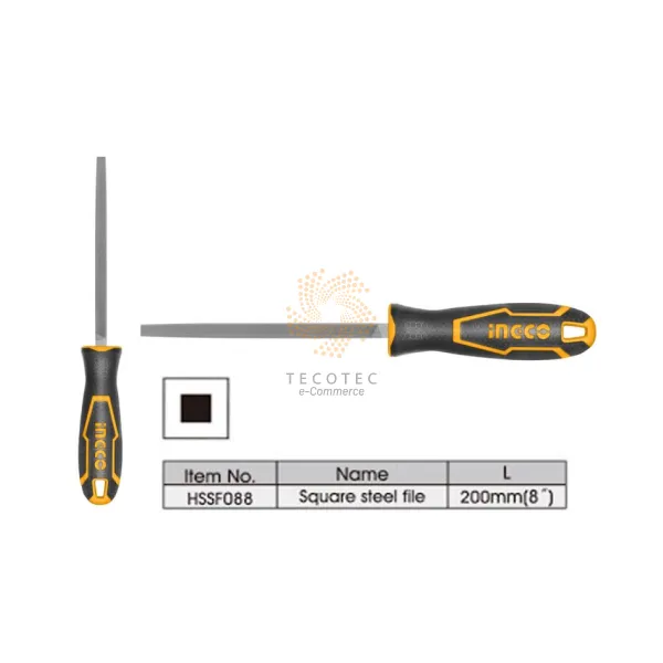 Đặc điểm cấu tạo dũa sắt vuông INGCO Đặc điểm cấu tạo dũa sắt vuông INGCO