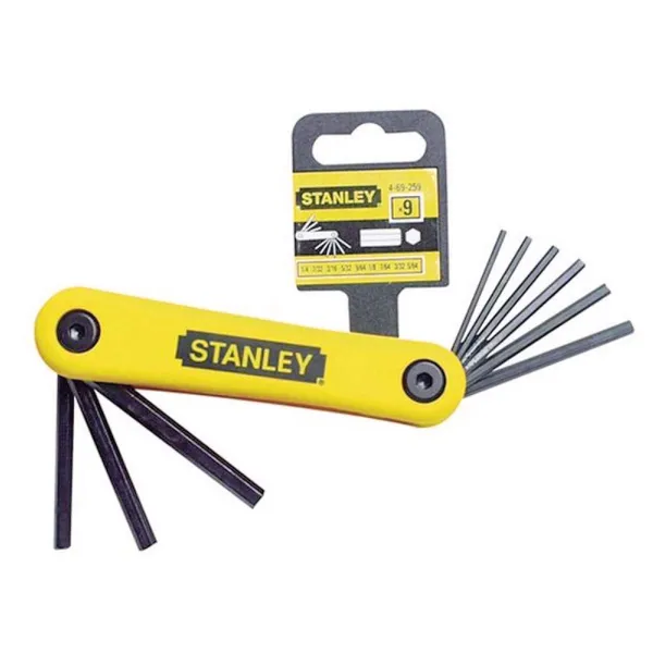Bộ lúc giác hệ inch 9 chi tiết Stanley 69-259-22
