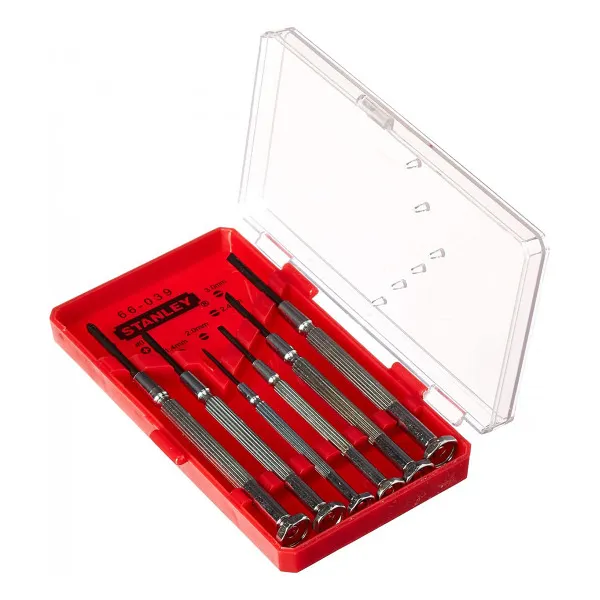 Bộ tua vít đồng hồ điện tử cán nhôm Stanley STHT66039-8 Bộ tua vít đồng hồ điện tử cán nhôm Stanley STHT66039-8